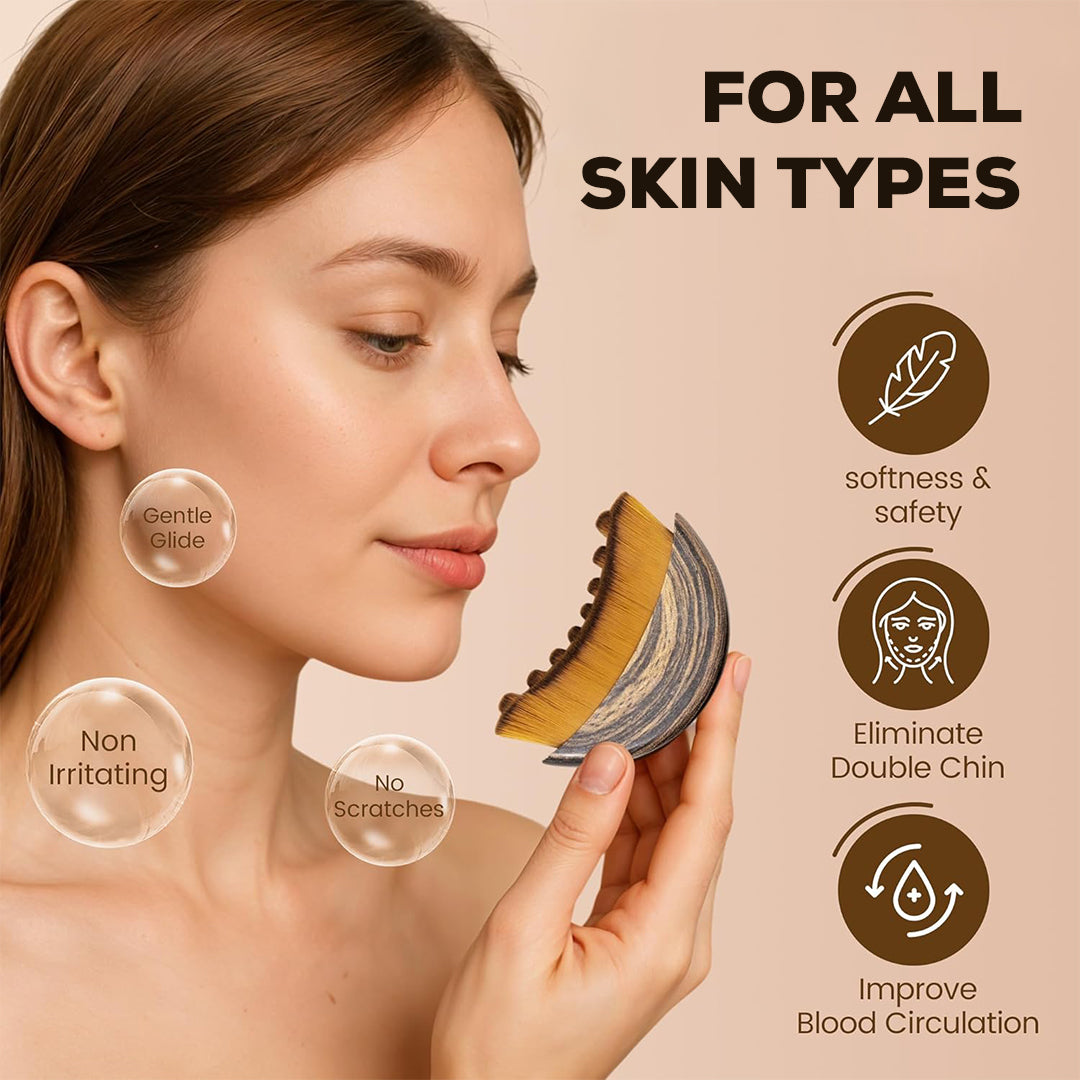 Glana Lymphatic Contour Face Brush